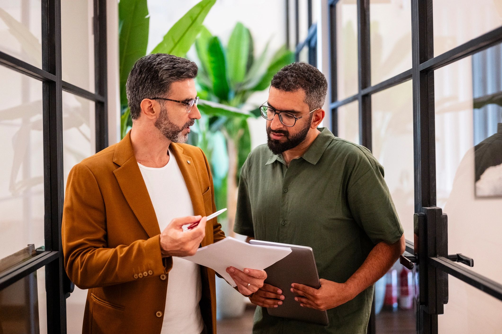 One-on-one executive coaching conversation